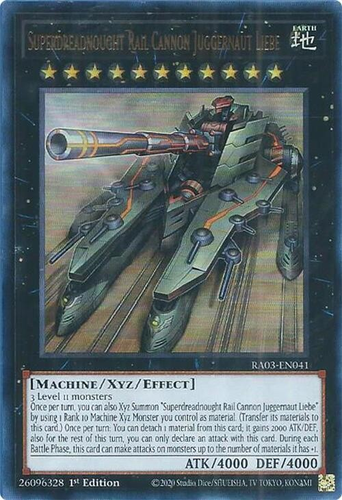 Superdreadnought Rail Cannon Juggernaut Liebe (UR) - Quarter Century Bonanza