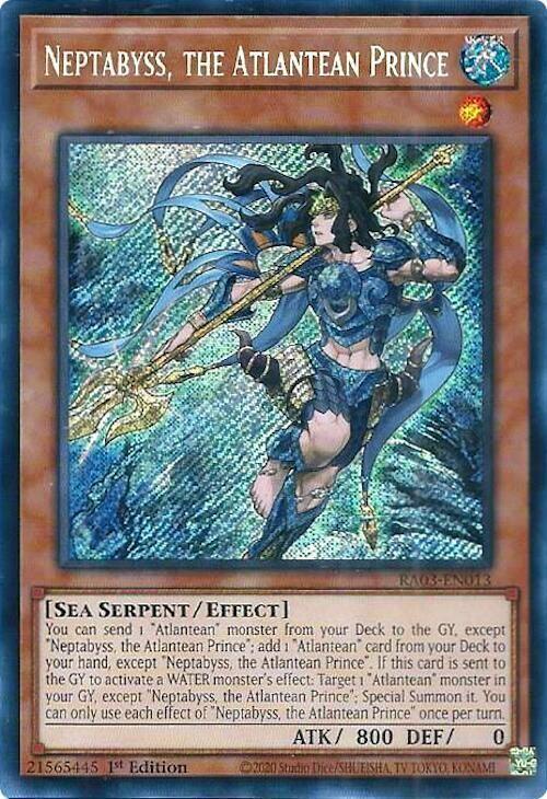 Neptabyss, the Atlantean Prince (Secret Rare) - Quarter Century Bonanza