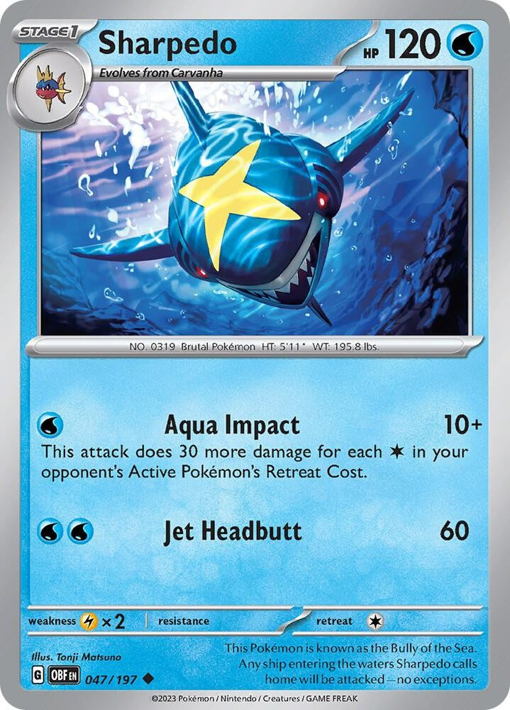 Sharpedo - Obsidian Flames