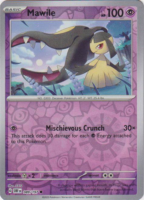 Mawile - Obsidian Flames (Reverse Holo)