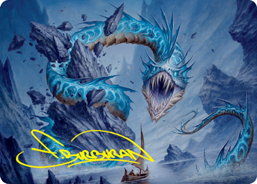Biolume Serpent Art Card (Gold-Stamped Signature) - Art Series: Innistrad: Crimson Vow