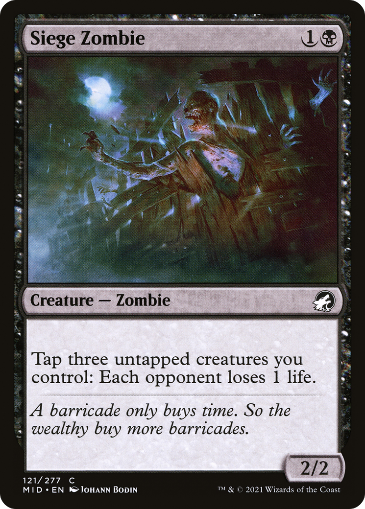 Siege Zombie - Innistrad Midnight Hunt